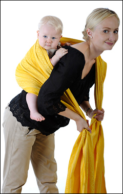 слинг-шарф слинг для новорожденного намотка крест над     карманом
