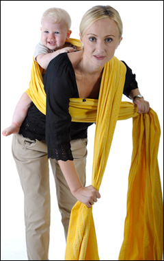 слинг-шарф слинг для новорожденного намотка крест над      карманом