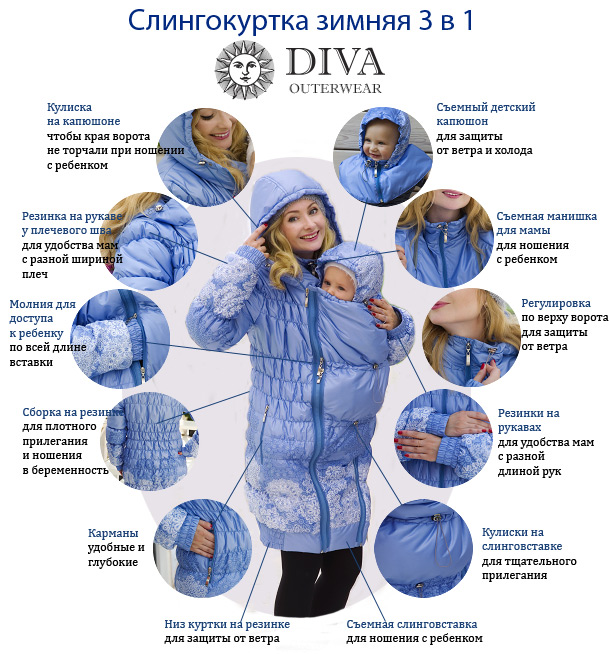 Слингокуртка Diva Outerwear