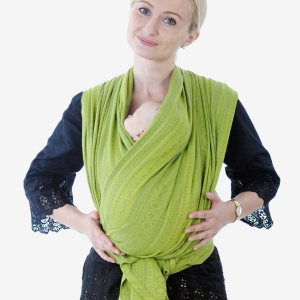 Слинг-шарф: Крест над карманом для новорожденного Слинг-шарф: Крест над карманом для новорожденного