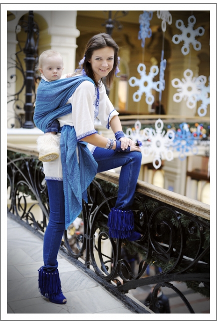 Слинг-шарф Ellevill Zara Blueberry