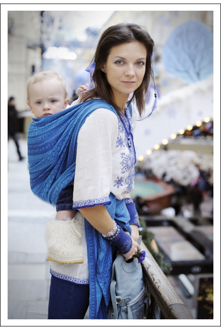 Слинг-шарф Ellevill Zara Blueberry