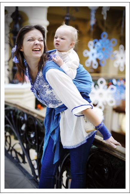 Слинг-шарф Ellevill Zara Blueberry