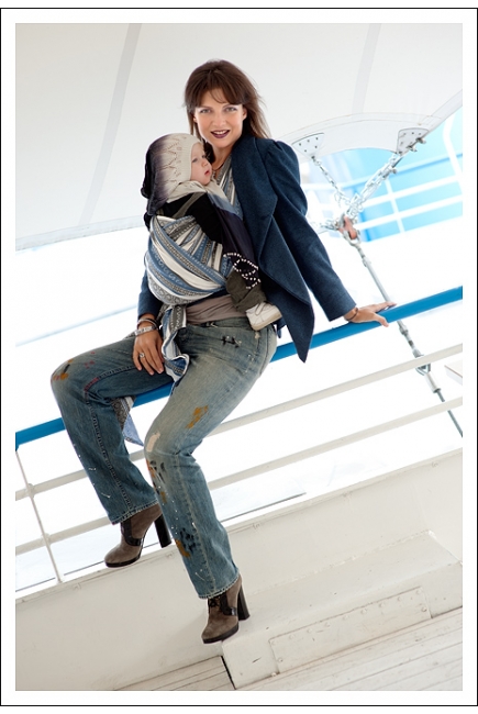 Слинг-шарф Ellevill Zara Tricolor Blue Слинг-шарф Ellevill Zara Tricolor Blue