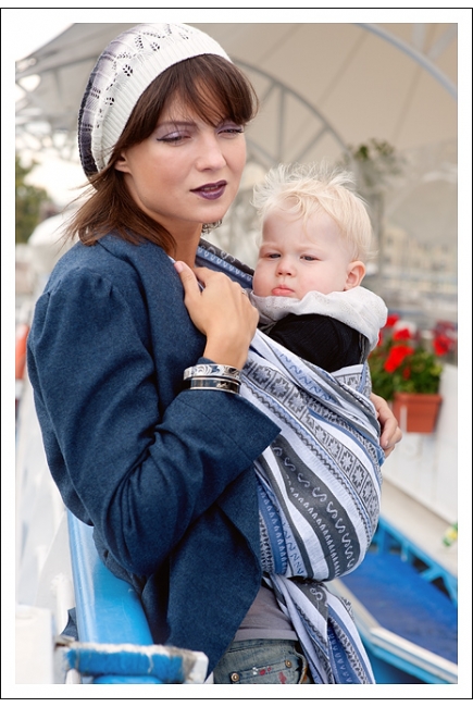 Слинг-шарф Ellevill Zara Tricolor Blue Слинг-шарф Ellevill Zara Tricolor Blue