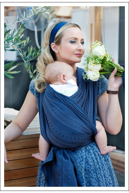 Слинг-шарф Ellevill Caelum Blue с шелком Слинг-шарф Ellevill Caelum Blue с шелком