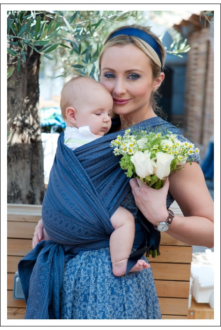 Слинг-шарф Ellevill Caelum Blue с шелком Слинг-шарф Ellevill Caelum Blue с шелком