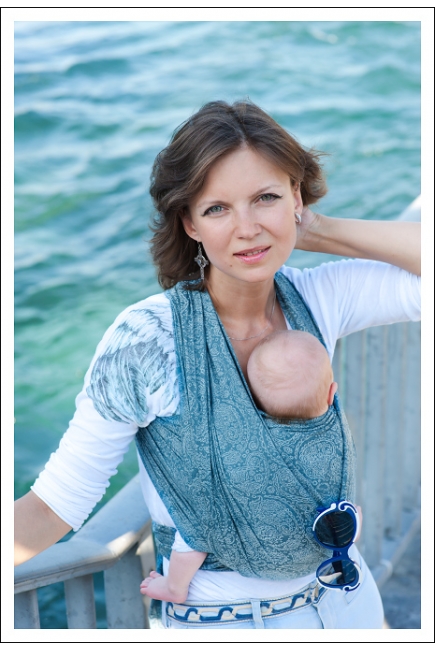 Слинг-шарф Ellevill Paisley Linen Ink