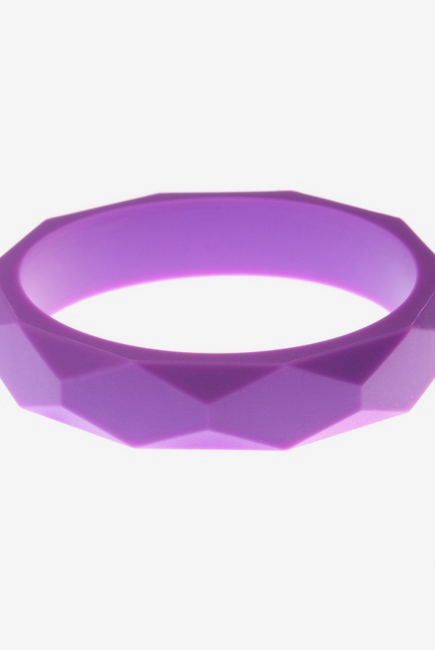 Молочный браслет из пищевого силикона, фиолетовый