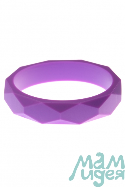 Молочный браслет из пищевого силикона, фиолетовый