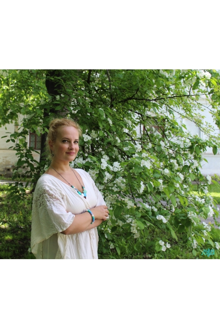 Силиконовый браслет-прорезыватель Майя, голубой