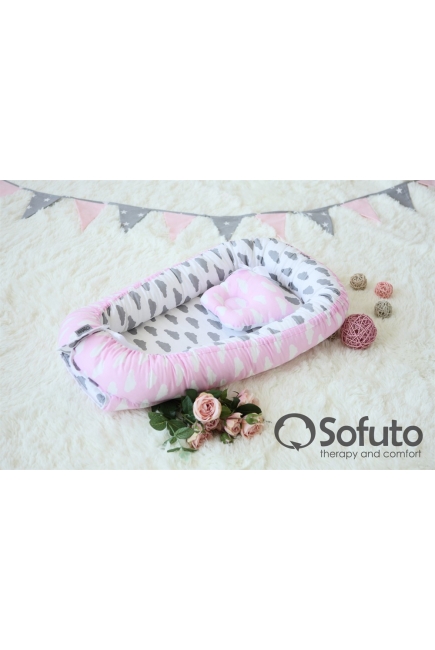 Гнездышко-кокон для новорожденных Babynest Rose Ashes Гнездышко-кокон для новорожденных Babynest Rose Ashes