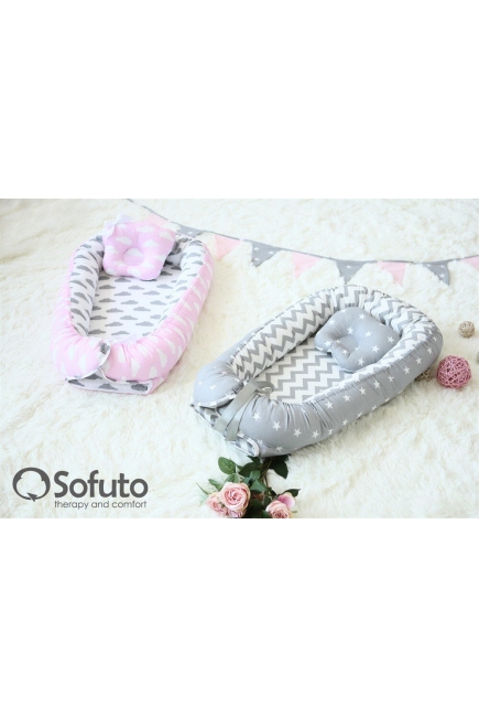 Гнездышко-кокон для новорожденных Babynest Rose Ashes Гнездышко-кокон для новорожденных Babynest Rose Ashes