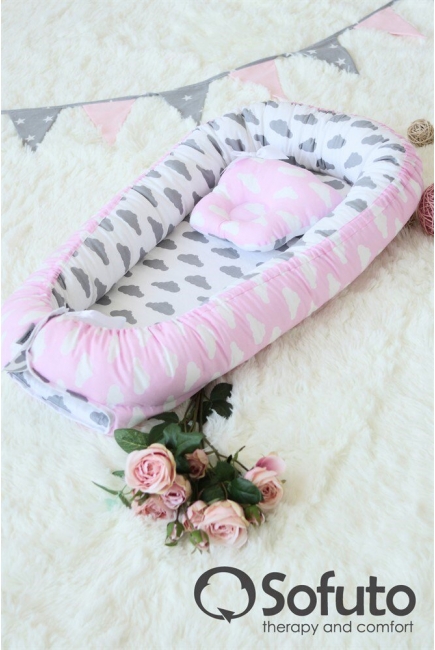 Гнездышко-кокон для новорожденных Babynest Rose Ashes Гнездышко-кокон для новорожденных Babynest Rose Ashes