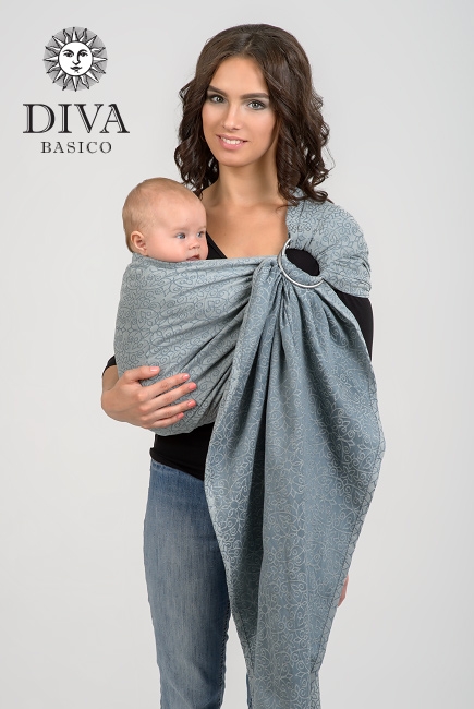 Слинг с кольцами Diva Basico, Argento Слинг с кольцами Diva Basico, Argento