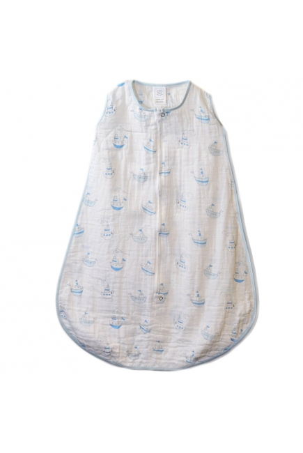 Спальный мешок SwaddleDesigns Blue Little Ships Спальный мешок SwaddleDesigns Blue Little Ships