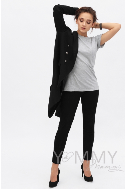 Футболка для кормящих и беременных, цвет серый меланж