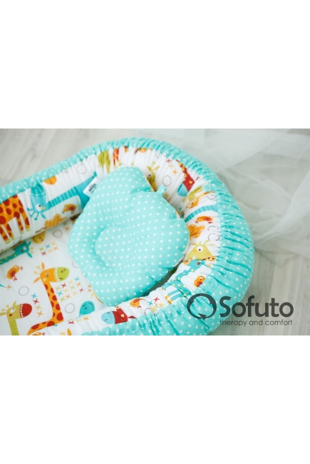 Гнездышко-кокон для новорожденных Babynest Giraffe Гнездышко-кокон для новорожденных Babynest Giraffe