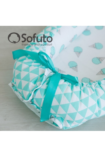 Гнездышко-кокон для новорожденных Babynest Mint Gelato