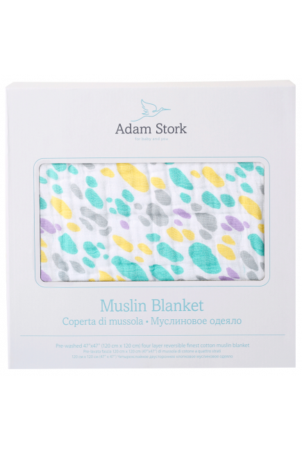 Муслиновое одеяло Adam Stork, цвет Candy Dream Муслиновое одеяло Adam Stork, цвет Candy Dream