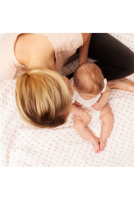Пеленки муслиновые для новорожденных Bébé au Lait большие набор 2, Dewberry/Lattice Пеленки муслиновые для новорожденных Bébé au Lait большие набор 2, Dewberry/Lattice