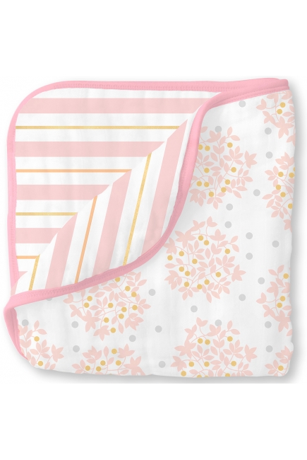 Муслиновое одеяло SwaddleDesigns, цвет Heavenly Floral Pink Муслиновое одеяло SwaddleDesigns, цвет Heavenly Floral Pink