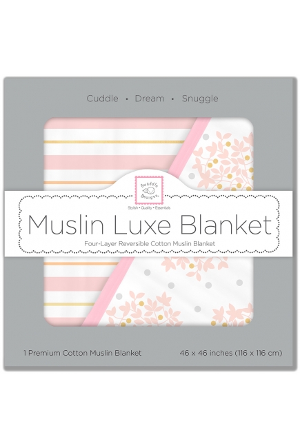 Муслиновое одеяло SwaddleDesigns, цвет Heavenly Floral Pink Муслиновое одеяло SwaddleDesigns, цвет Heavenly Floral Pink