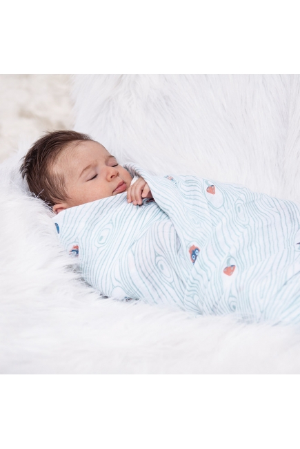 Муслиновые пеленки для новорожденного Bébé au Lait большие, Owl/Tinsley Муслиновые пеленки для новорожденного Bébé au Lait большие, Owl/Tinsley