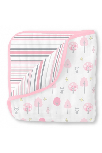 Одеяло из муслина SwaddleDesigns, цвет Pink Thicket Одеяло из муслина SwaddleDesigns, цвет Pink Thicket