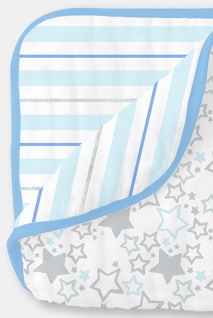 Одеяло из муслина SwaddleDesigns, цвет Starshine Shimmer Blue Одеяло из муслина SwaddleDesigns, цвет Starshine Shimmer Blue