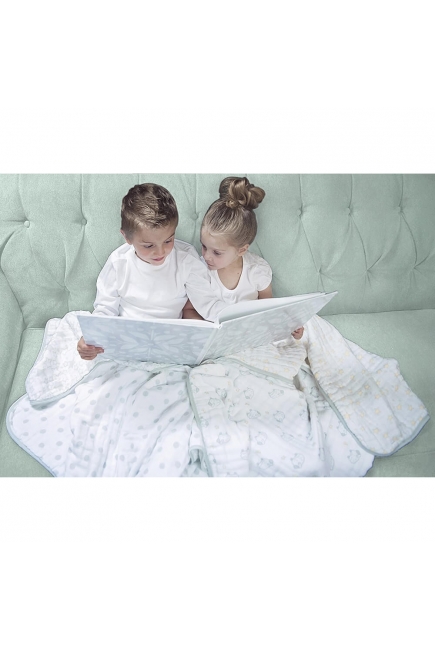 Муслиновое одеяло SwaddleDesigns, цвет Starshine Blue Муслиновое одеяло SwaddleDesigns, цвет Starshine Blue