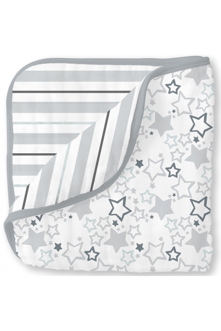 Муслиновое одеяло SwaddleDesigns, цвет Starshine Shimmer Sterling Муслиновое одеяло SwaddleDesigns, цвет Starshine Shimmer Sterling