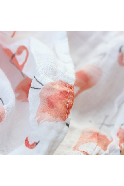 Муслиновая пеленка для новорожденных Diva большая, Flamingo Cotton