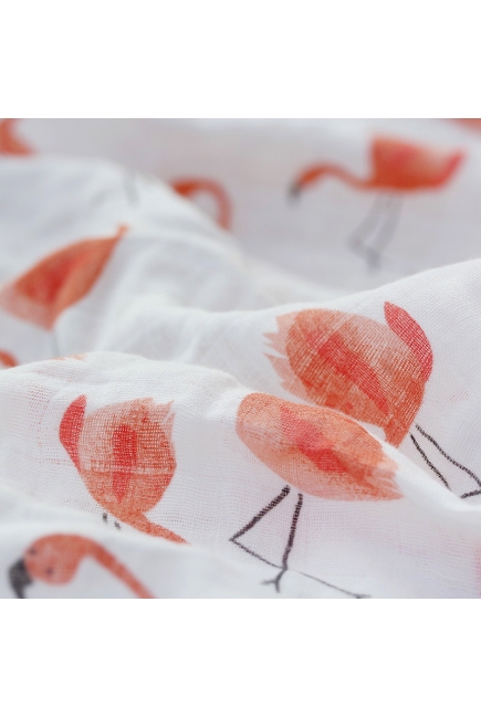 Муслиновая пеленка для новорожденных Diva большая, Flamingo Cotton
