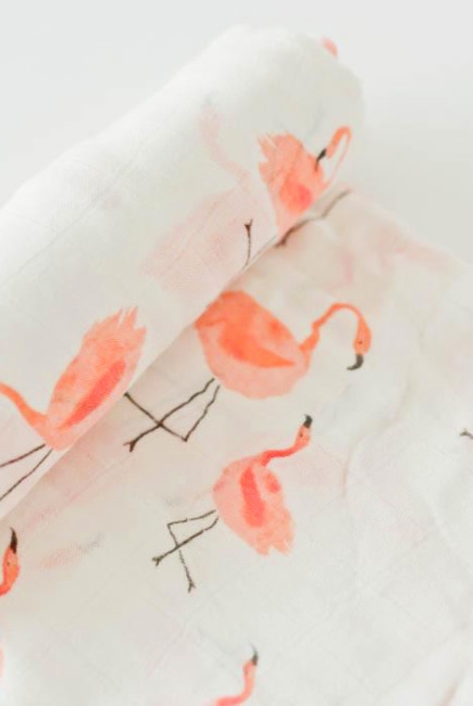 Муслиновая пеленка для новорожденных Diva большая, Flamingo Cotton