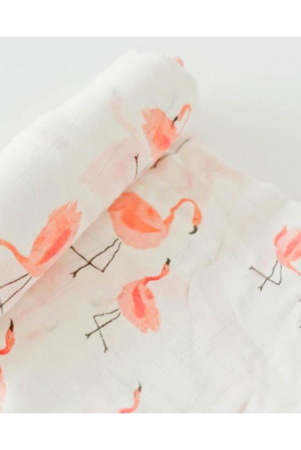 Муслиновая пеленка для новорожденных Diva большая, Flamingo Cotton