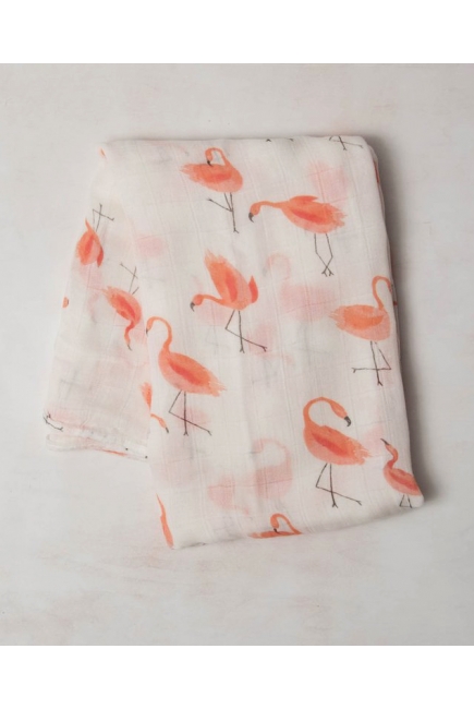 Муслиновая пеленка для новорожденных Diva большая, Flamingo Cotton