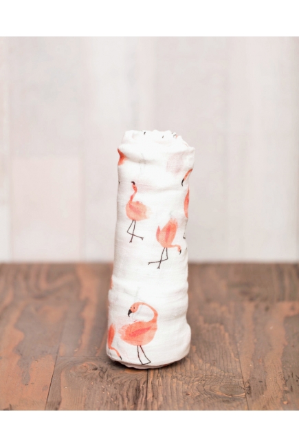 Муслиновая пеленка для новорожденных Diva большая, Flamingo Cotton