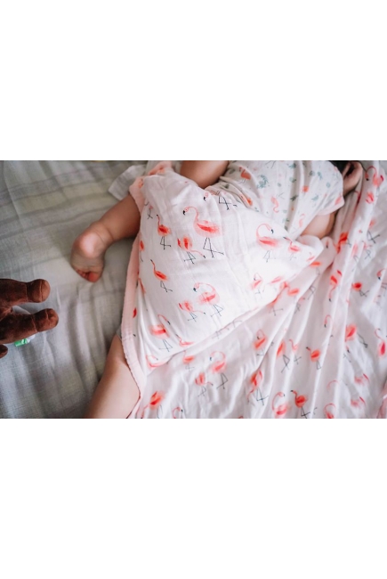 Муслиновая пеленка для новорожденных Diva большая, Flamingo Cotton