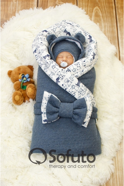 Комплект на выписку для новорожденного холодная зима Indigo Dogs melanzh (7 предметов) Комплект на выписку для новорожденного холодная зима Indigo Dogs melanzh (7 предметов)