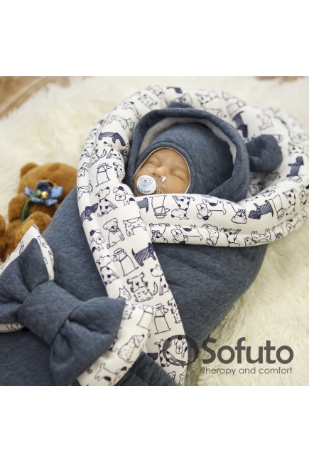 Комплект на выписку для новорожденного холодная зима Indigo Dogs melanzh (7 предметов) Комплект на выписку для новорожденного холодная зима Indigo Dogs melanzh (7 предметов)