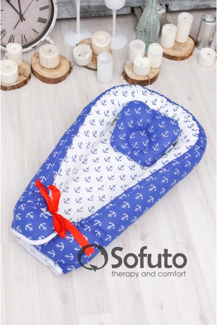 Гнездышко-кокон для новорожденных Babynest Sailor Гнездышко-кокон для новорожденных Babynest Sailor