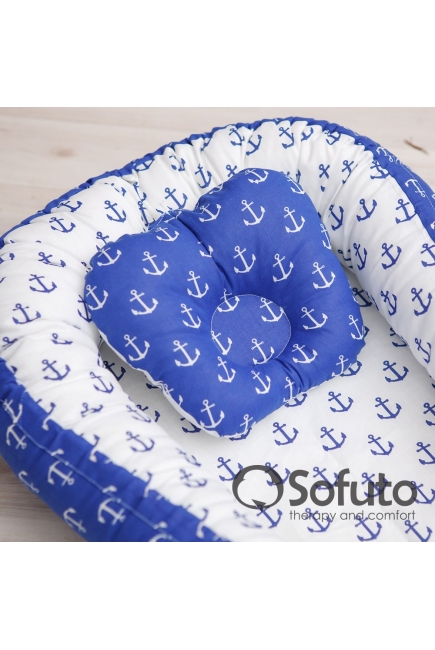 Гнездышко-кокон для новорожденных Babynest Sailor Гнездышко-кокон для новорожденных Babynest Sailor