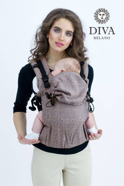 Эрго-рюкзак для новорожденных Diva Basico Cacao One! Эрго-рюкзак для новорожденных Diva Basico Cacao One!