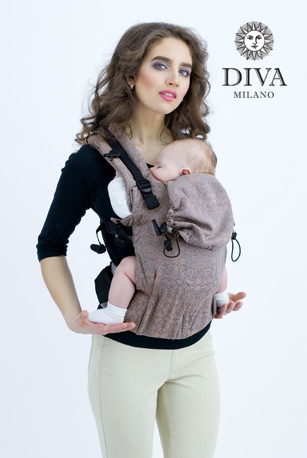 Эрго-рюкзак для новорожденных Diva Basico Cacao One! Эрго-рюкзак для новорожденных Diva Basico Cacao One!