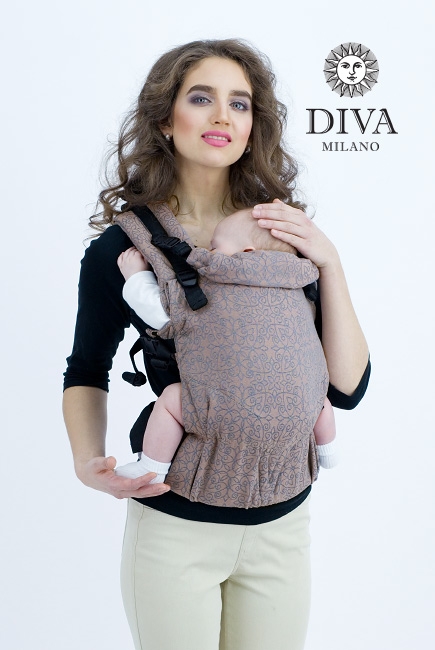 Эрго-рюкзак для новорожденных Diva Basico Cacao One! Эрго-рюкзак для новорожденных Diva Basico Cacao One!