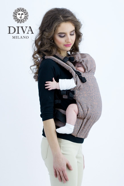 Эрго-рюкзак для новорожденных Diva Basico Cacao One! Эрго-рюкзак для новорожденных Diva Basico Cacao One!