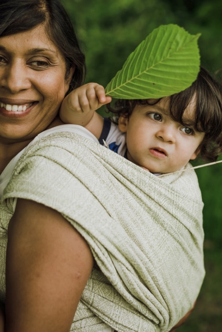 Слинг-шарф Didymos Indio (Prima) Jade с шелком и льном