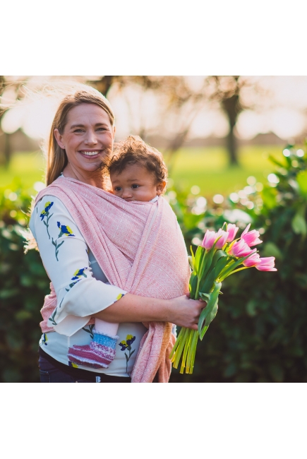 Слинг-шарф Didymos Indio (Prima) Sorbet с шелком и шерстью