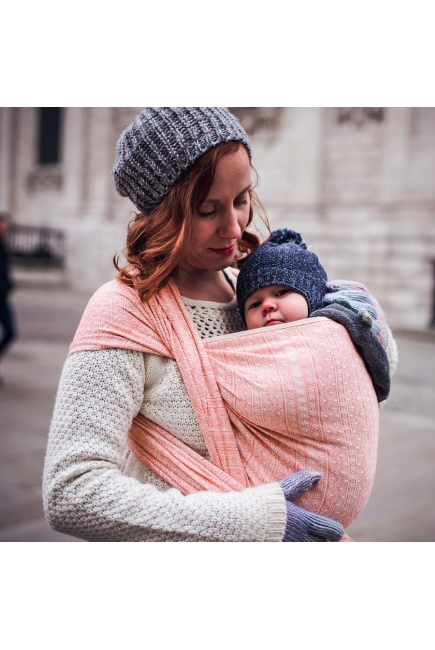 Слинг-шарф Didymos Indio (Prima) Sorbet с шелком и шерстью